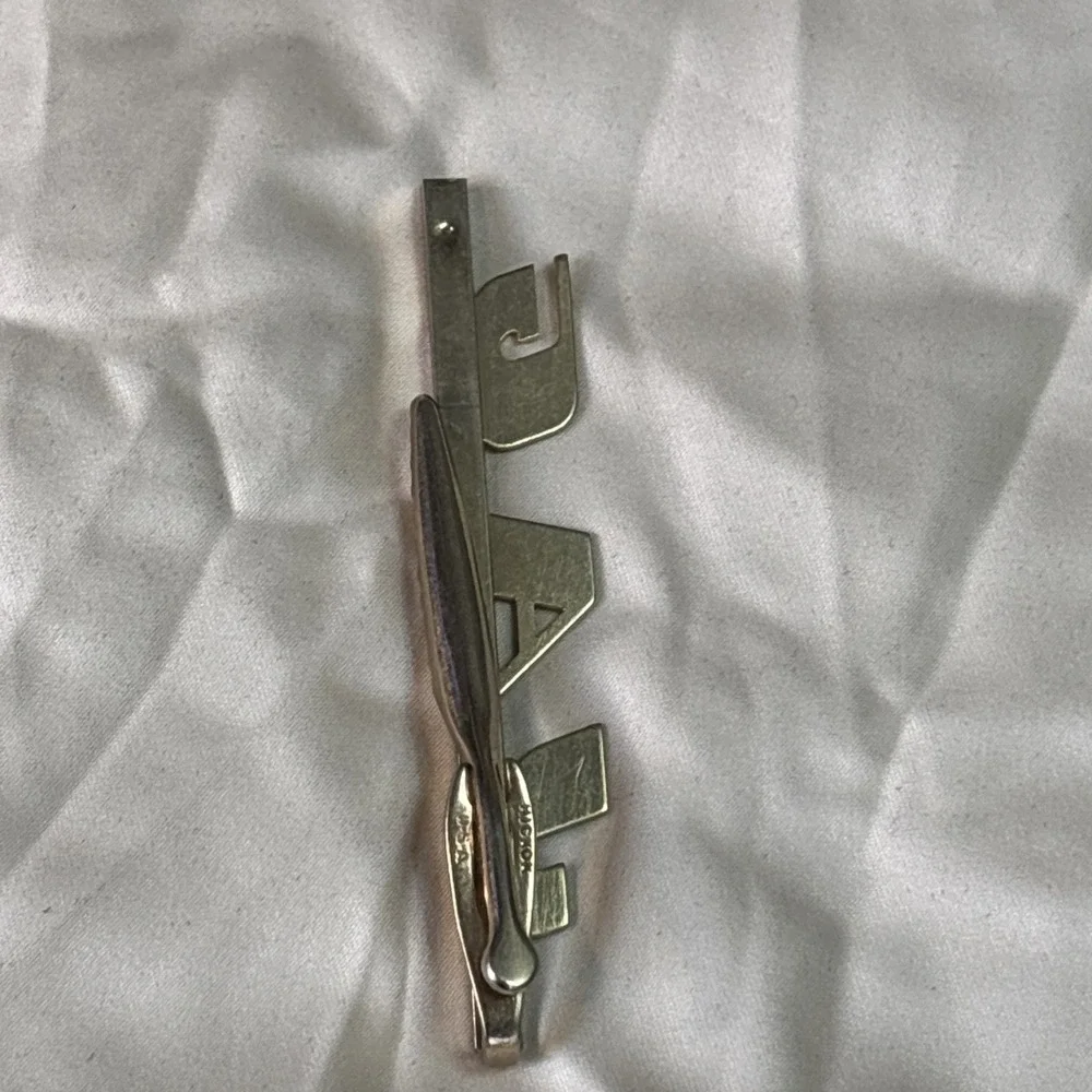 Vintage Hickok USA Tie Clip w/‎ Tie Tack PARTS Repair 2-Piece Lot